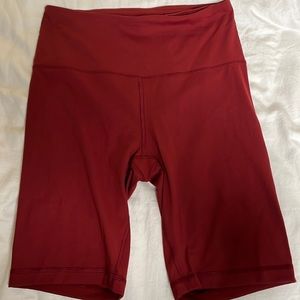 red bike shorts